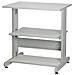 Tavolo Porta Stampante Portata Max 80 Kg con 2 Ripiani Colore Grigio Chiaro / Bianco - Foto miniatura 1