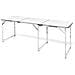 Tavolo Da Campeggio Pieghevole Alluminio Altezza Regolabile 180 X 60cm - Foto miniatura 1
