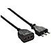 46122 Prolunga 5 Mt Spina E Presa Bivalente 10/16a, Nero - Sezione Cavo 3g1 Mm² - Foto miniatura 1