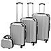 4 Pz. Set Di Trolley Rigidi Argento - Foto miniatura 1