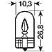 Set 10 dine Wy5w W-base T10 12v. 5w Arancione, - Foto miniatura 7