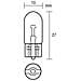 Set 10 dine Wy5w W-base T10 12v. 5w Arancione, - Foto miniatura 4