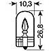 Set 10 dine Wy5w W-base T10 12v. 5w Arancione, - Foto miniatura 2