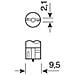 Set 10 dine Wy5w W-base T10 12v. 5w Arancione, - Foto miniatura 3