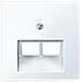 Piastra Di Montaggio Per Eau-inserisci, 2 Moduli, Sistema M, Bianco Lucido, 296 125 - Foto miniatura 1