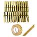 24 Mini Mollette D'oro + Washi Tape Dorato 5 M - Foto miniatura 2