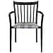 Poltrona Martinica Nera In Alluminio, Da 55x86x57 Cm Nero - Foto miniatura 1