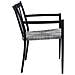 Poltrona Martinica Nera In Alluminio, Da 55x86x57 Cm Nero - Foto miniatura 3