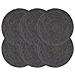 Tovagliette 6 Pz Grigio Scuro Neutro 38cm Rotonde In Juta - Foto miniatura 1