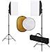 Kit per Studio Fotografico con Softbox, Fondale e Riflettore - Foto miniatura 1