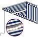 Tenda Automatica Parasole LED Sensore Vento 3x2,5m Blu e Bianco - Foto miniatura 9