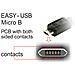 1m, USB2.0-A / USB2.0 Micro-B 1m USB A Micro-USB B Nero cavo USB - Foto miniatura 4