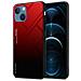 Custodia Compatibile Con Apple Iphone 13 Mini In Rosso - Nero - Coperchio Protettivo Bicolore In Vetro Temperato E Silicone Tpu - Foto miniatura 1