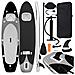 Set Tavola Sup Gonfiabile Nera 330x76x10 Cm - Foto miniatura 1