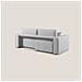 Morfeo Divano Con Sedute Estraibili T02 Grigio Chiaro - Foto miniatura 5
