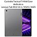 Custodia Originale Book Trifold Case Per Lenovo Tab M10 Tb-505 - Tb-605 Black - Foto miniatura 2