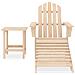 Sedia Adirondack Con Poggiapiedi E Tavolo Massello Di Abete - Foto miniatura 3