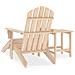 Sedia Adirondack Con Poggiapiedi E Tavolo Massello Di Abete - Foto miniatura 7