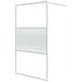 Parete Doccia Walk In Bianca 115x195 Cm Vetro Trasparente Esg - Foto miniatura 2