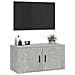 Mobile Porta Tv A Parete Grigio Cemento 80x34,5x40 Cm - Foto miniatura 4