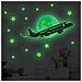 Adesivi Con Stelle Dell'aereo Che Si Illuminano Al Buio Green - Foto miniatura 2