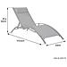 Set Di 2 Sedie A Sdraio Galapagos In Textilene Grigio - Alluminio Grigio - Foto miniatura 3