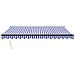Tenda Sole Automatica Retrattile Blu e Bianca 4,5x3 m - Foto miniatura 5