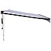 Tenda Sole Automatica Retrattile Blu e Bianca 4,5x3 m - Foto miniatura 8