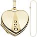 Ciondolo Cuore Da Aprire Per Foto 333 Oro 3 Zirconi Con Catena 50 Cm - Foto miniatura 2