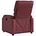 Poltrona Reclinabile Rosso Vino In Similpelle - Foto miniatura 4