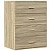 Credenza Rovere Sonoma 60x39x80 Cm In Legno Multistrato - Foto miniatura 2