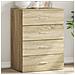 Credenza Rovere Sonoma 60x39x80 Cm In Legno Multistrato - Foto miniatura 1