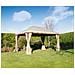 Gazebo Da Esterno 3x4 Mt Struttura In Alluminio E Telo In Poliestere Con Zanzariera Perimetrale Scorrevole Privacy Plus - Foto miniatura 8