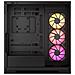 Case 3500X Mid-Tower min ITX /mATX /ATX /E-ATX 2 Porte USB 3.2 Colore Nero - Foto miniatura 5