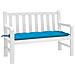 Cuscino Per Panca Azzurro 120x50x7 Cm In Tessuto Oxford - Foto miniatura 1