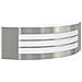 Luce da Parete Esterno Argento Acciaio Inox IP44 - Foto miniatura 1