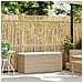 Panca da Giardino con Cuscino Beige 110x40x44 cm in Polyrattan - Foto miniatura 2