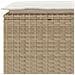Panca da Giardino con Cuscino Beige 110x40x44 cm in Polyrattan - Foto miniatura 7