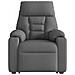 Poltrona Alzapersona Massaggi Elettrica Grigio Scuro Tessuto - Foto miniatura 6