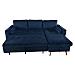 James Divano Letto Angolare A 3 Posti In Velluto Blu - Foto miniatura 5
