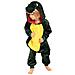 Pigiama Per Bambini Kigurumi Onesie Costume Dinosauro Verde 105-115 - Foto miniatura 3