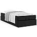 Struttura letto con materasso Nero 100 x 200 cm Pelle sintetica - Foto miniatura 4
