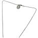 Collana A Triplo Cuore Con Lunghezza Della Goccia Di 40 Cm, Placcata Argento - Foto miniatura 4