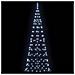 Albero di Natale LED con 390 LED Bianco freddo 250 cm Ferro - Foto miniatura 5