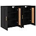 Mobile a muro 2 pcs Rovere Nero 69,5 x 34 x 90 cm - Foto miniatura 6