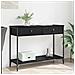 Tavolo consolle con cassetto Rovere Nero 100 x 34,5 x 75 cm - Foto miniatura 2