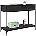 Tavolo consolle con cassetto Rovere Nero 100 x 34,5 x 75 cm - Foto miniatura 3