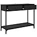 Tavolo consolle con cassetto Rovere Nero 100 x 34,5 x 75 cm - Foto miniatura 5