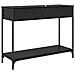 Tavolo consolle con cassetto Rovere Nero 100 x 34,5 x 75 cm - Foto miniatura 8