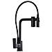 Rubinetto per lavello da cucina, Blackswan, tipo M372, modello nero opaco, con uscita acqua purificata e doccia mobile a 2 modalità, dimensione 49 cm - Foto miniatura 1